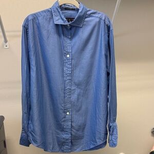 Faconnable Classic Blue Button Down Shirt